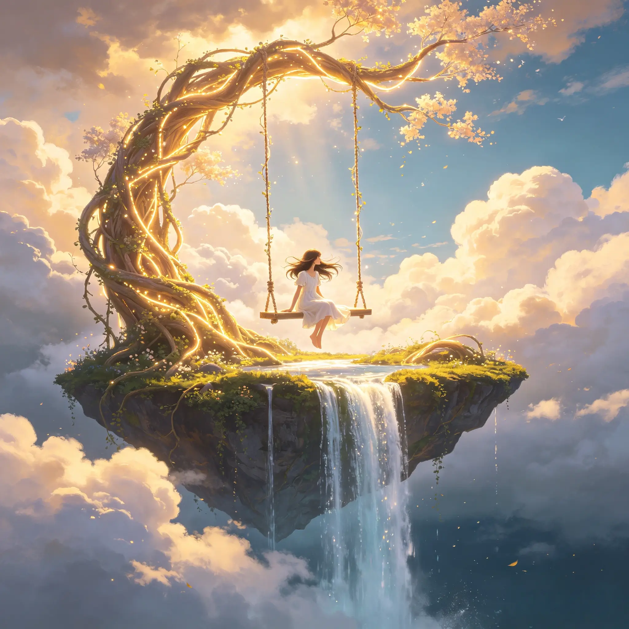 floating island swing